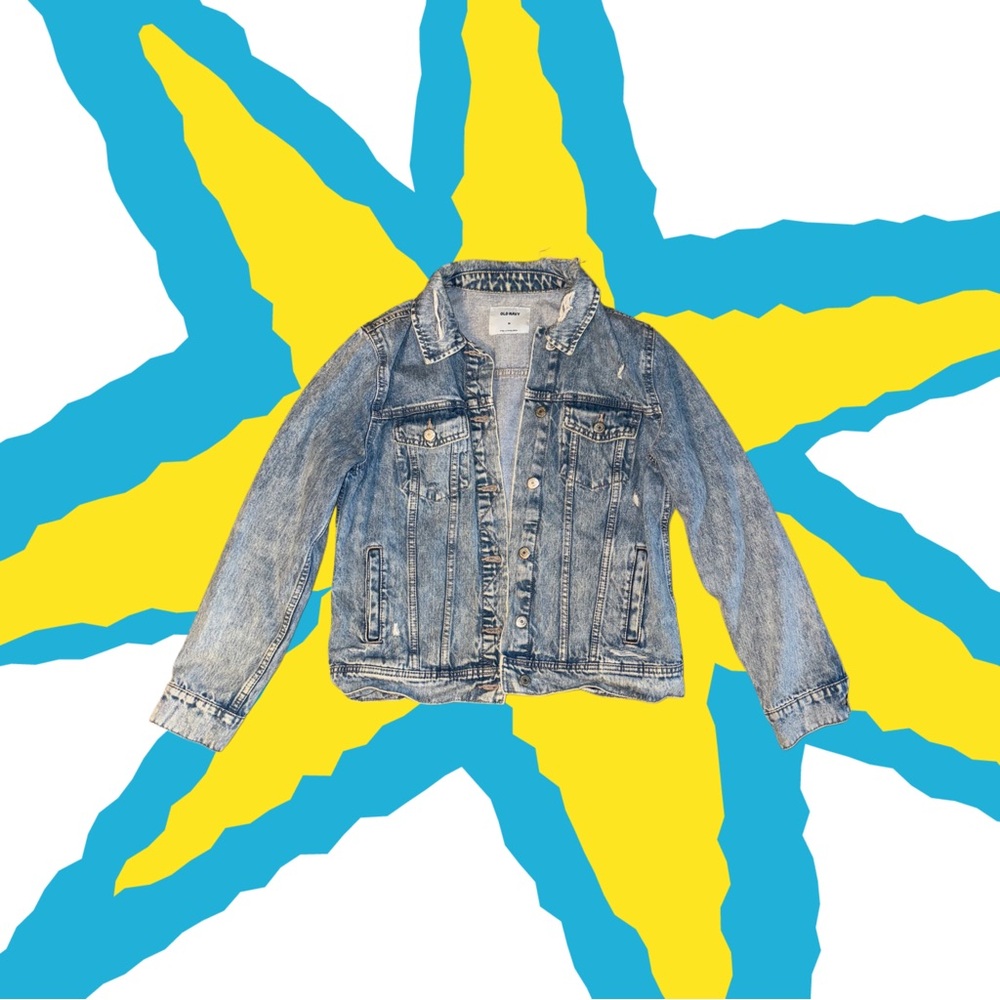 Old Navy Blue Jean Jacket Classic Denim Style